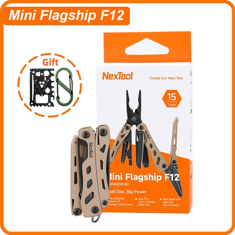 Outdoor Camping Kit - NexTool Mini Flagship F12 Multi Tool