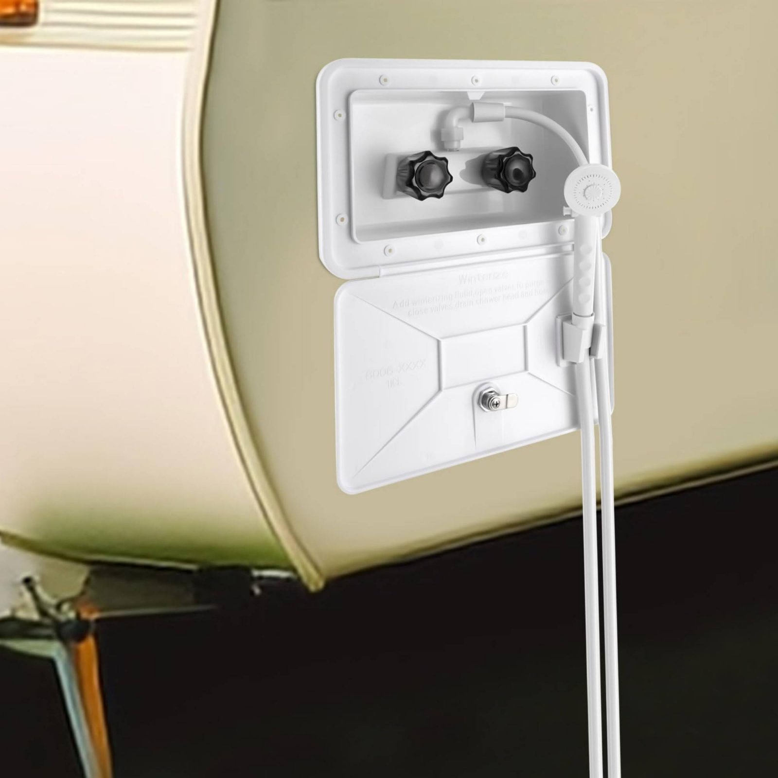 Outdoor Camping Kit - RV Exterior Shower Box Compact RV