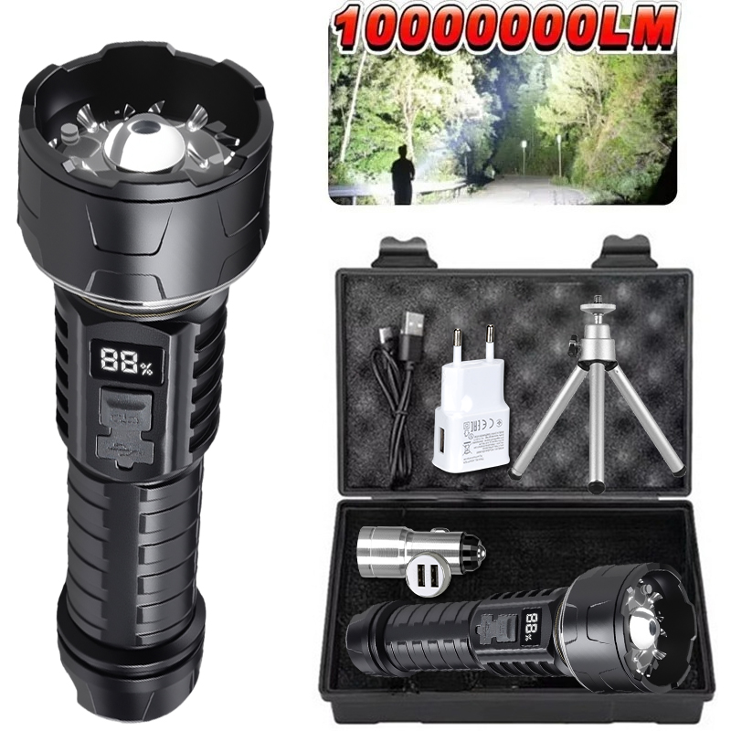 Outdoor Camping Lights - COB LED Flashlight Rechargeable Lantern 7-core