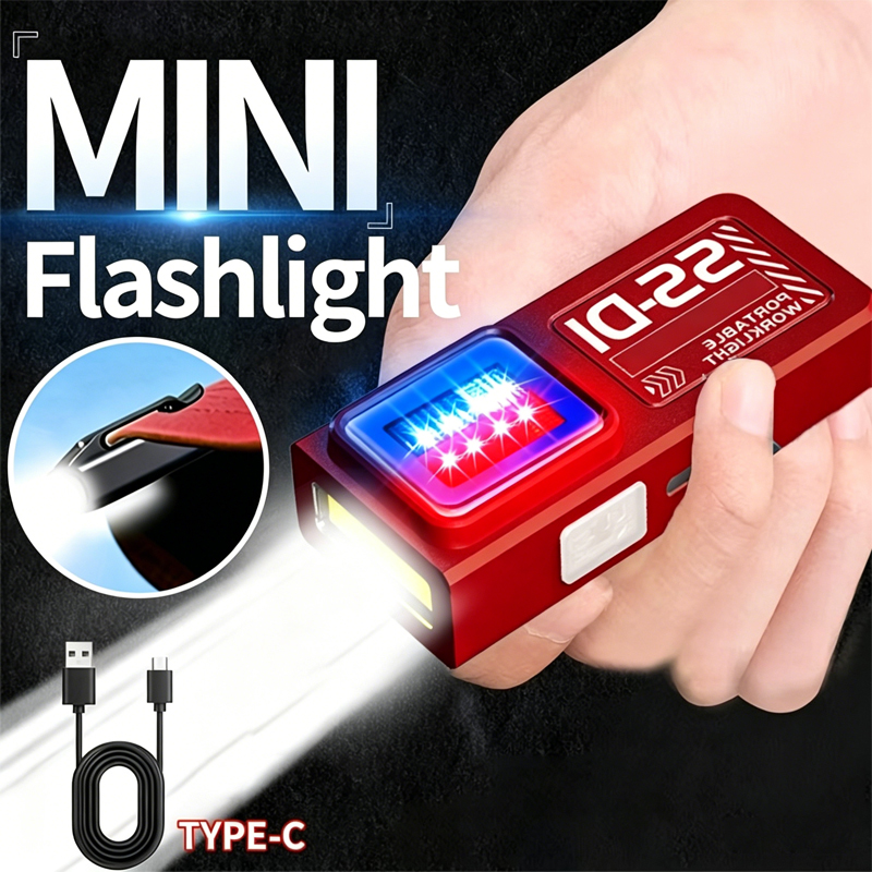 Outdoor Camping Adventure Lamp - 1/2PCS Mini COB LED Flashlight USB