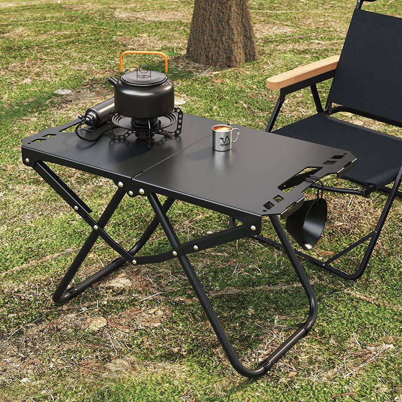 Outdoor Activities In Camping - Portable Carbon Steel Outdoor Folding Table