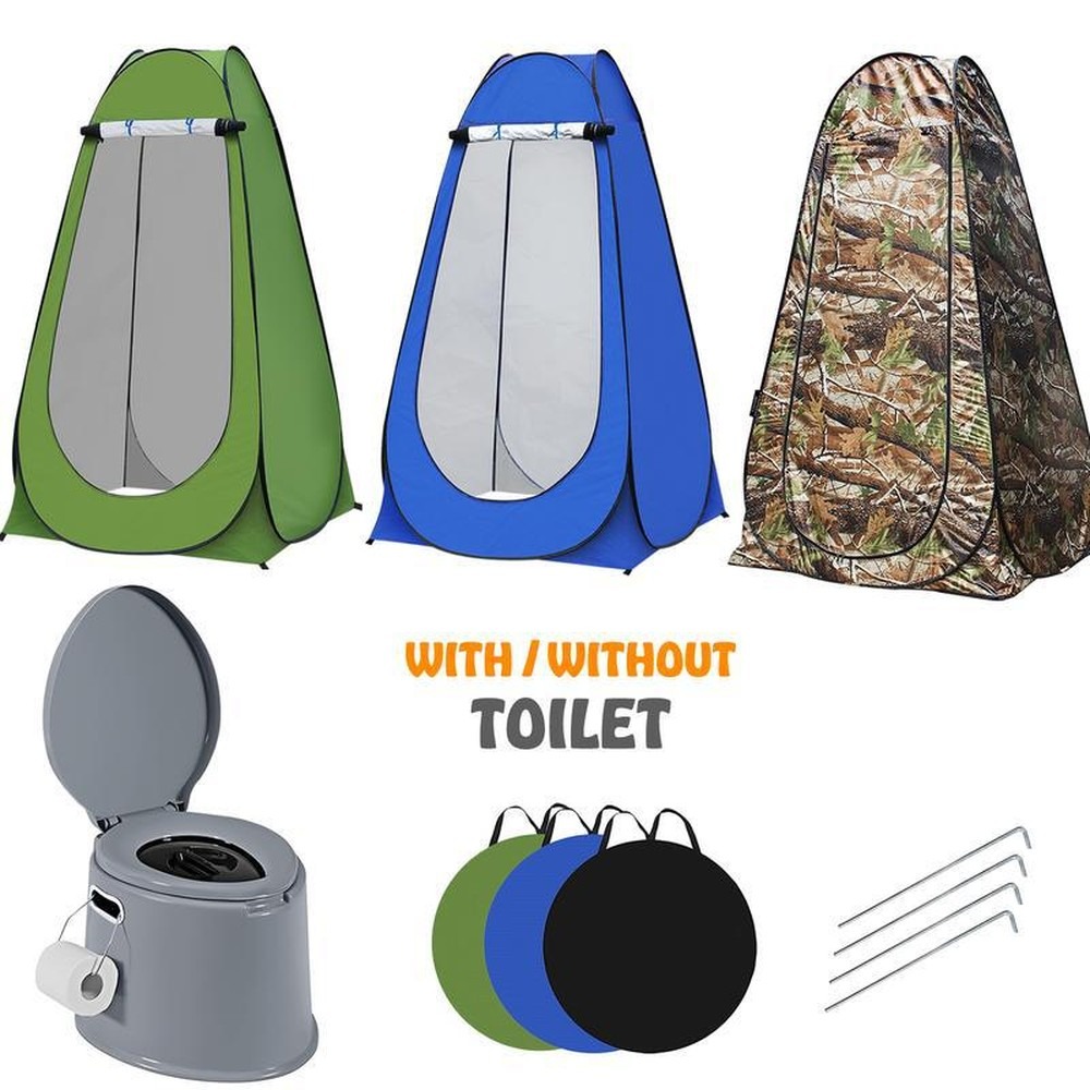 Outdoor Camping Toilet Tent - Outdoor Pop-Up Privacy Tent for Camping
