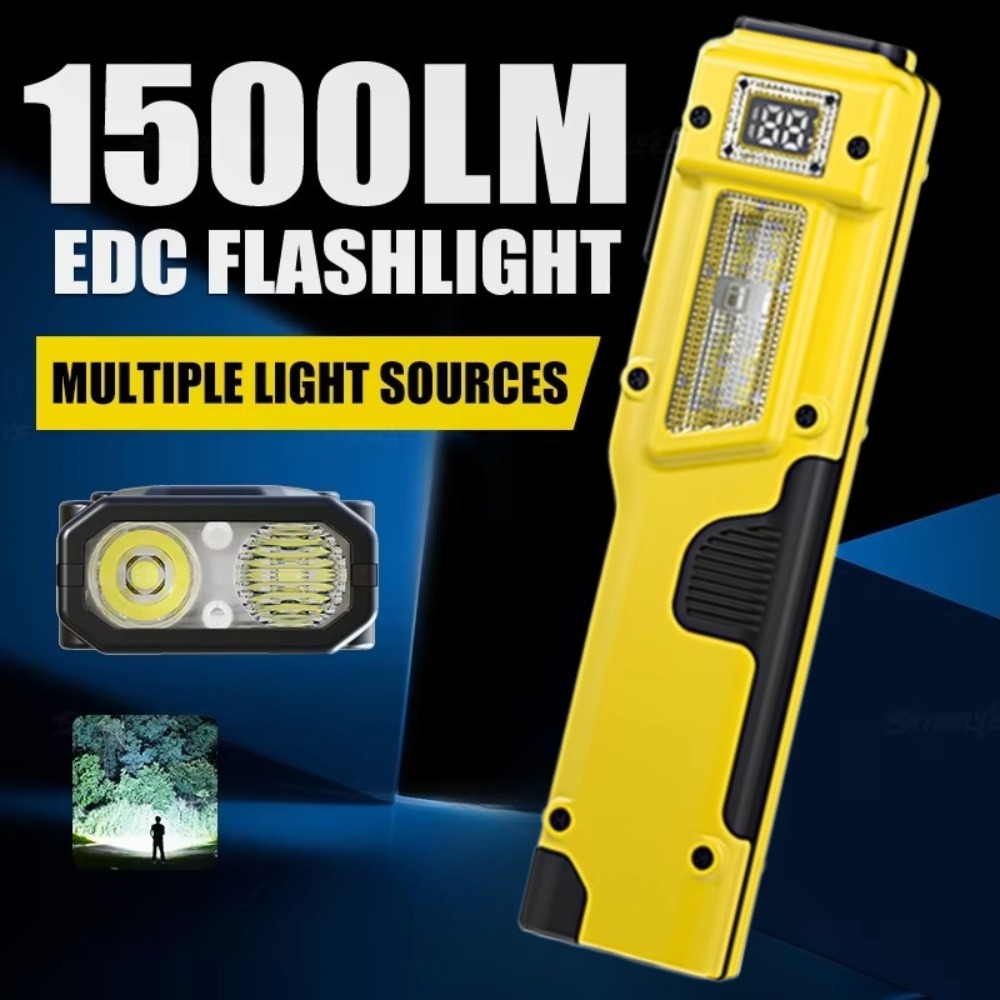 Outdoor Camping Lights - Ultra-Thin EDC Rechargeable LED Flashlight Battery