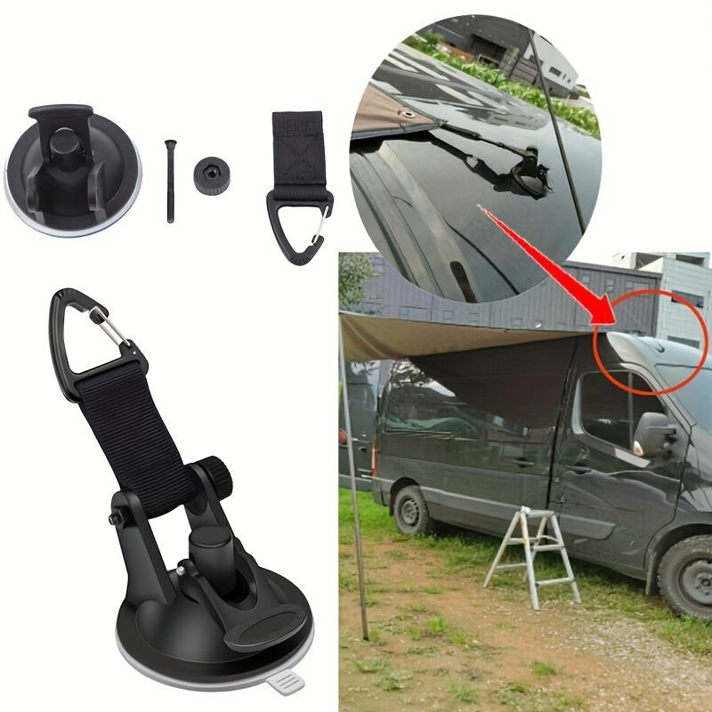 Outdoor Camping Accessories - 4Pcs Motorhomes Car Suction Cup Anchor