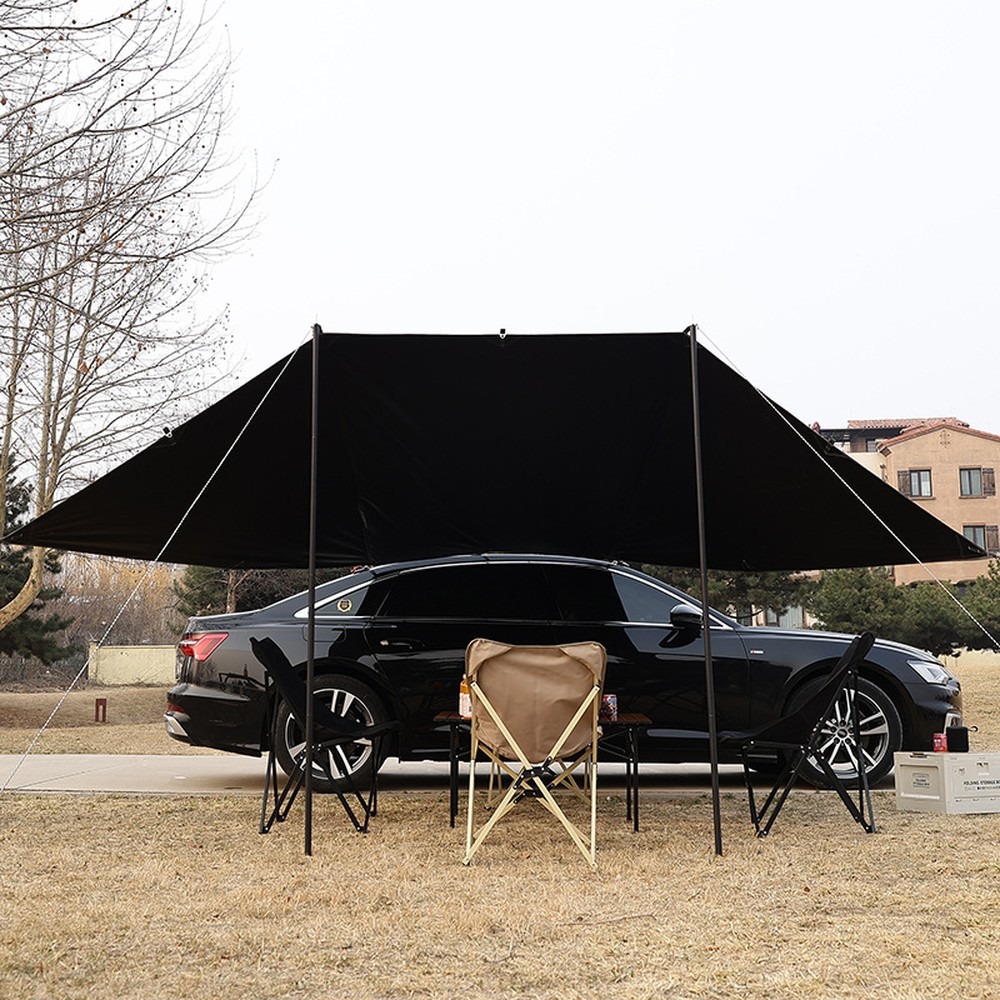 Cold Titanium Black Vinyl Car  - đánh giá và giá Outdoor Camping Car Tail Tent