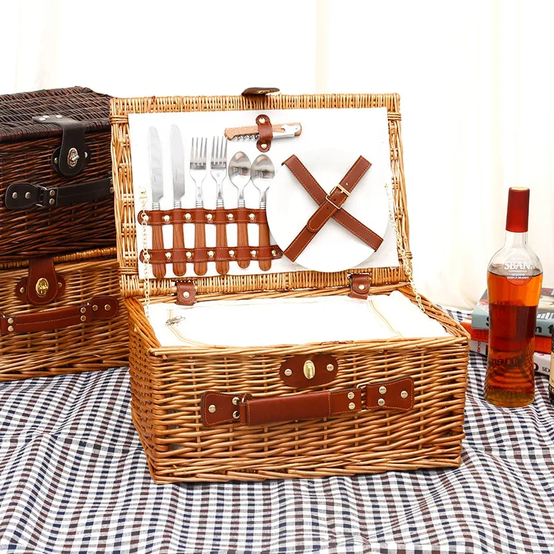 Family Outing Picnic Basket, O - đánh giá và giá Outdoor Camping Storage Box