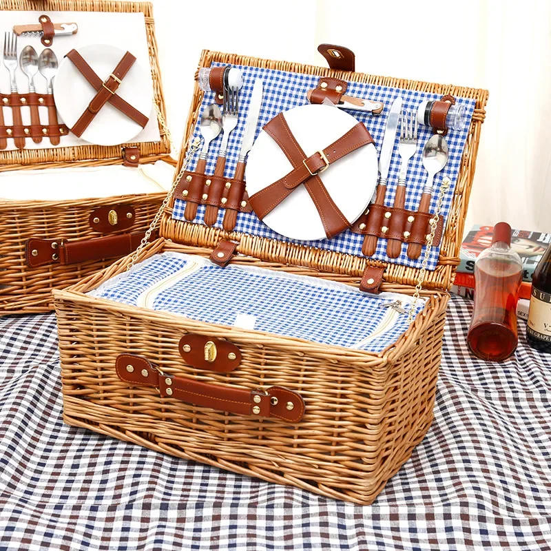Family Outing Picnic Basket, O - đánh giá và giá Outdoor Camping Storage Box