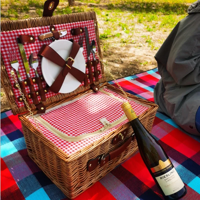 Family Outing Picnic Basket, O - đánh giá và giá Outdoor Camping Storage Box