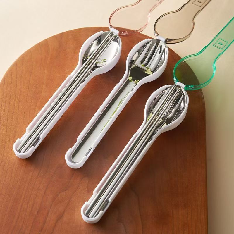 Portable Cutlery Set with Stor - đánh giá và giá Outdoor Camping Storage Box