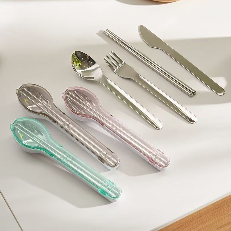Portable Cutlery Set with Stor - đánh giá và giá Outdoor Camping Storage Box