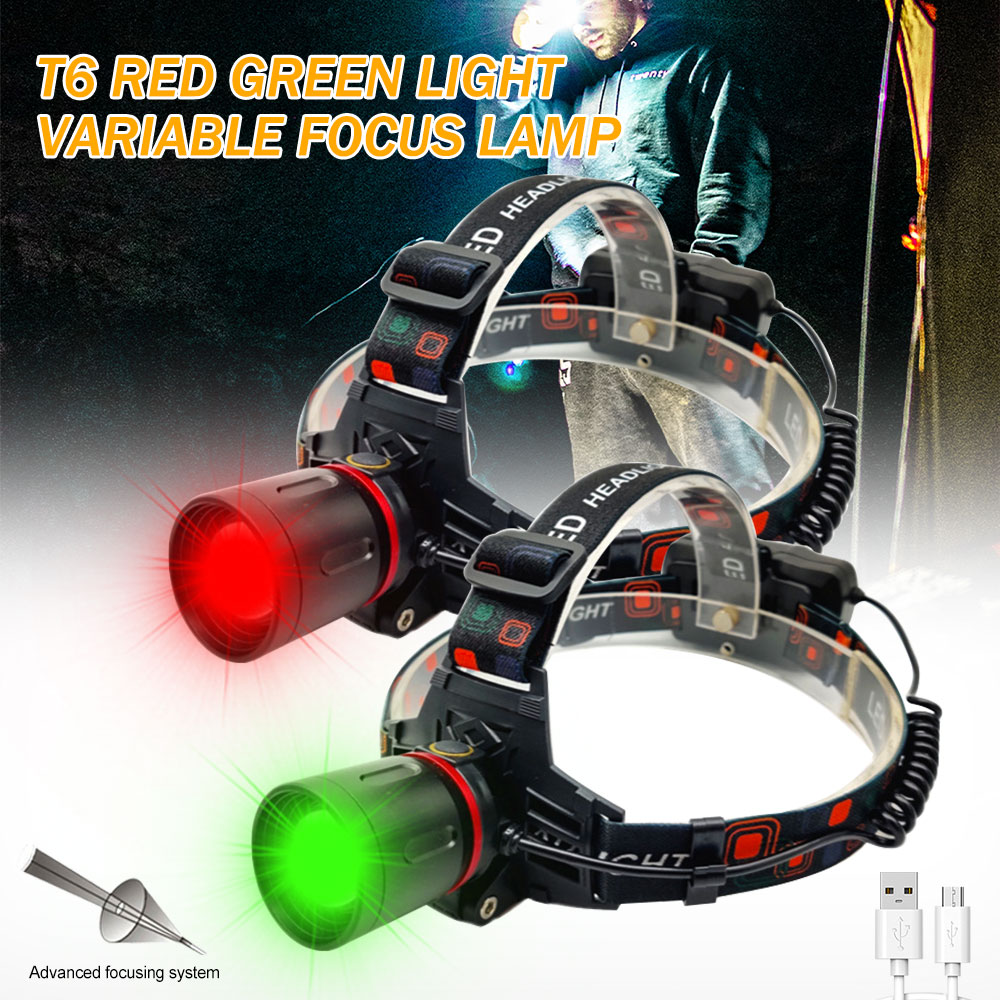 F2 Green/Red/UV Led Head Light - đánh giá và giá Outdoor Camping Adventure Lamp