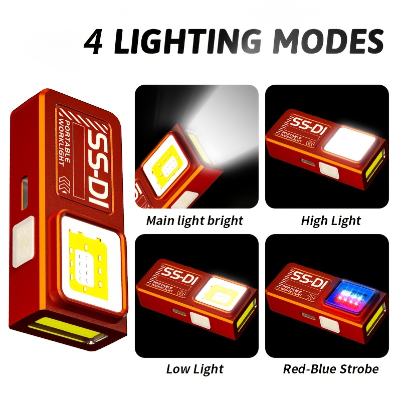 Powerful Mini COB LED Keychain - đánh giá và giá Outdoor Camping Adventure Lamp