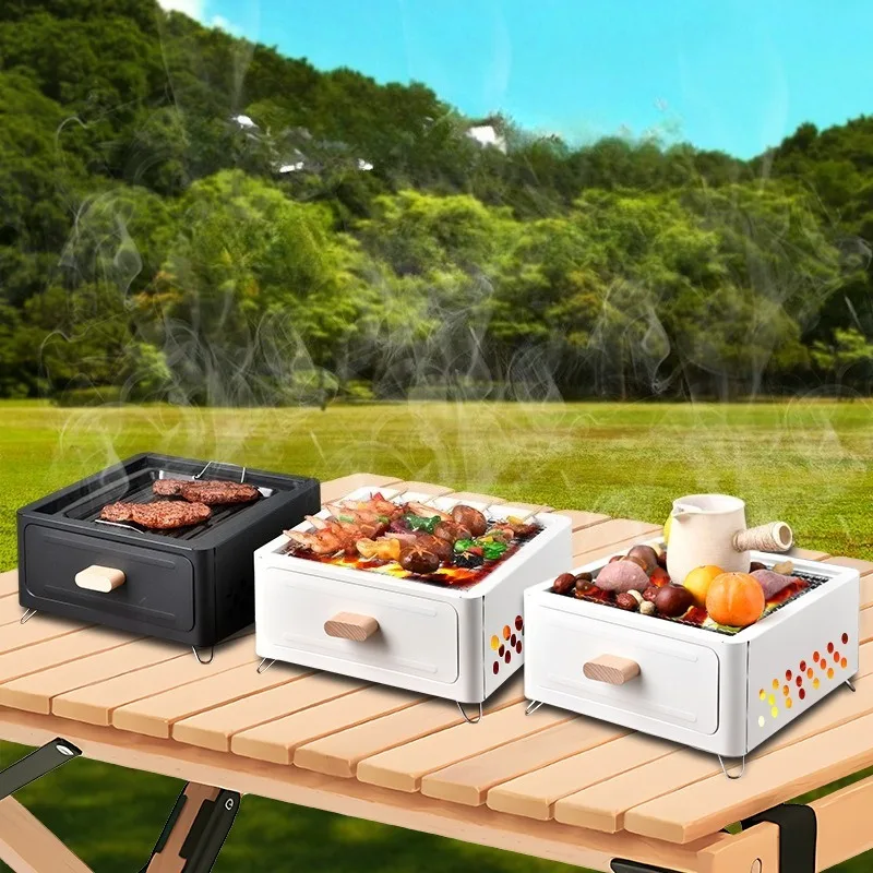 Portable BBQ Charcoal Grill Mi - đánh giá và giá Outdoor Camping Kit