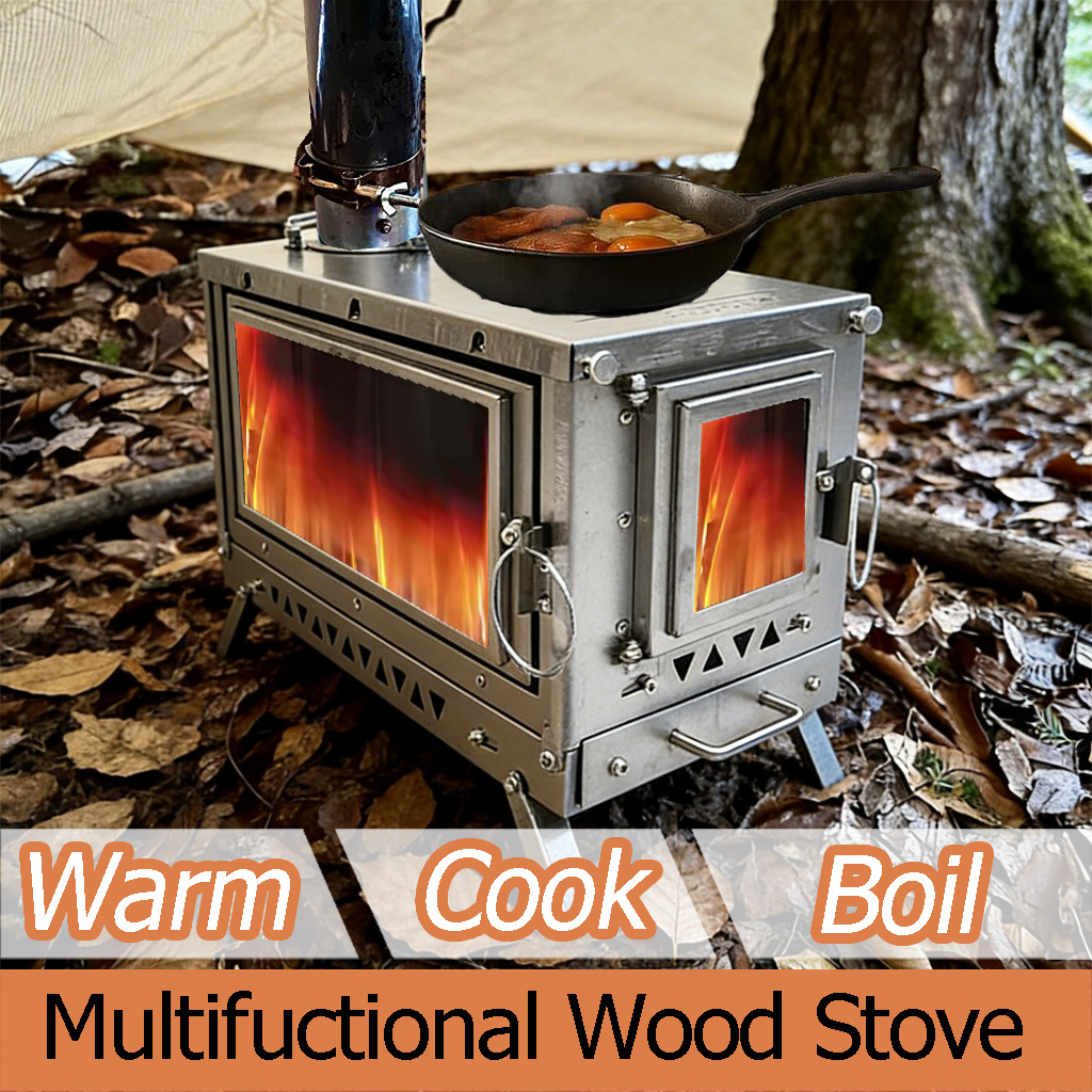 DANCHEL T3 Titanium Tent Stove - đánh giá và giá Outdoor Camping Wood Burning Stove