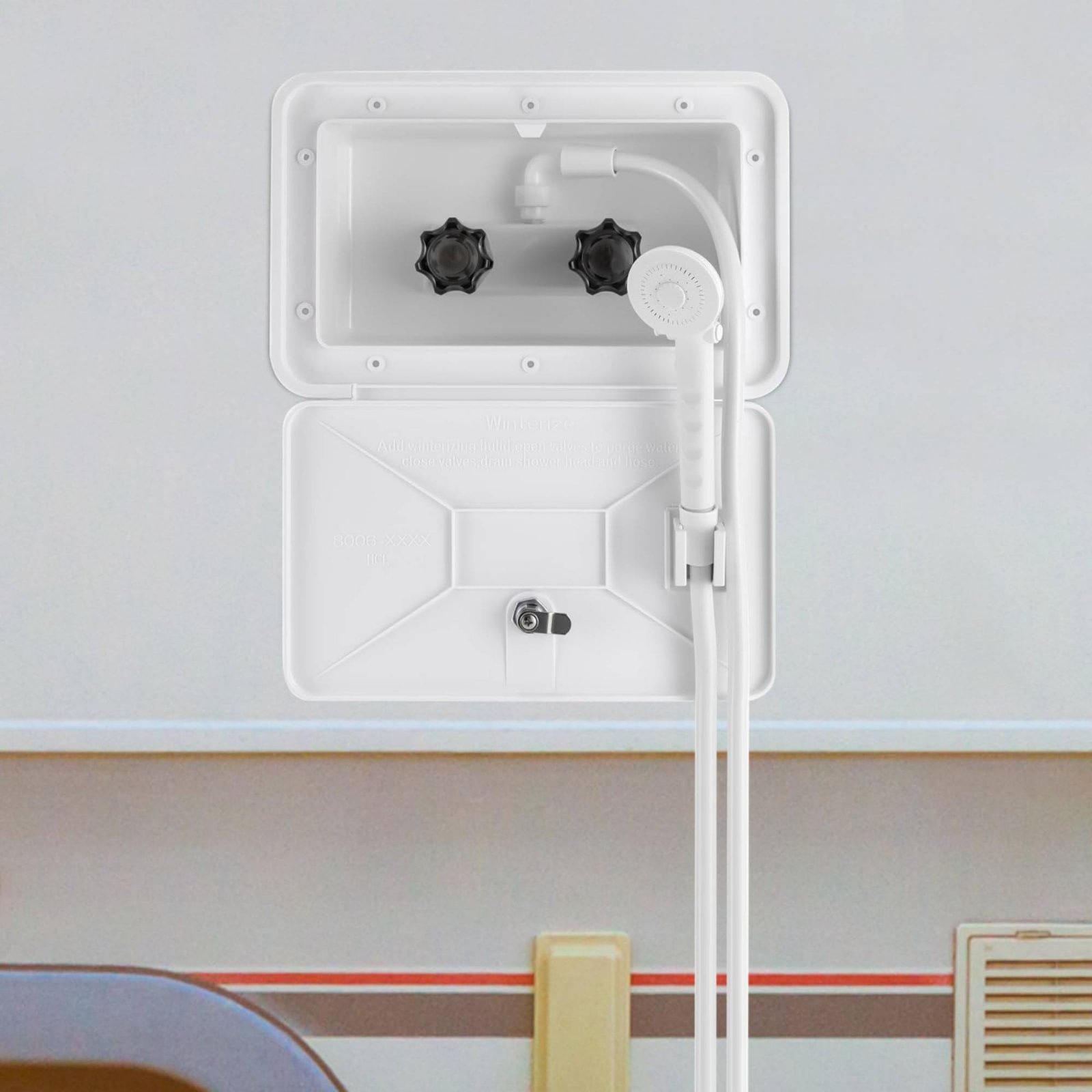 RV Exterior Shower Box Compact - đánh giá và giá Outdoor Camping Kit