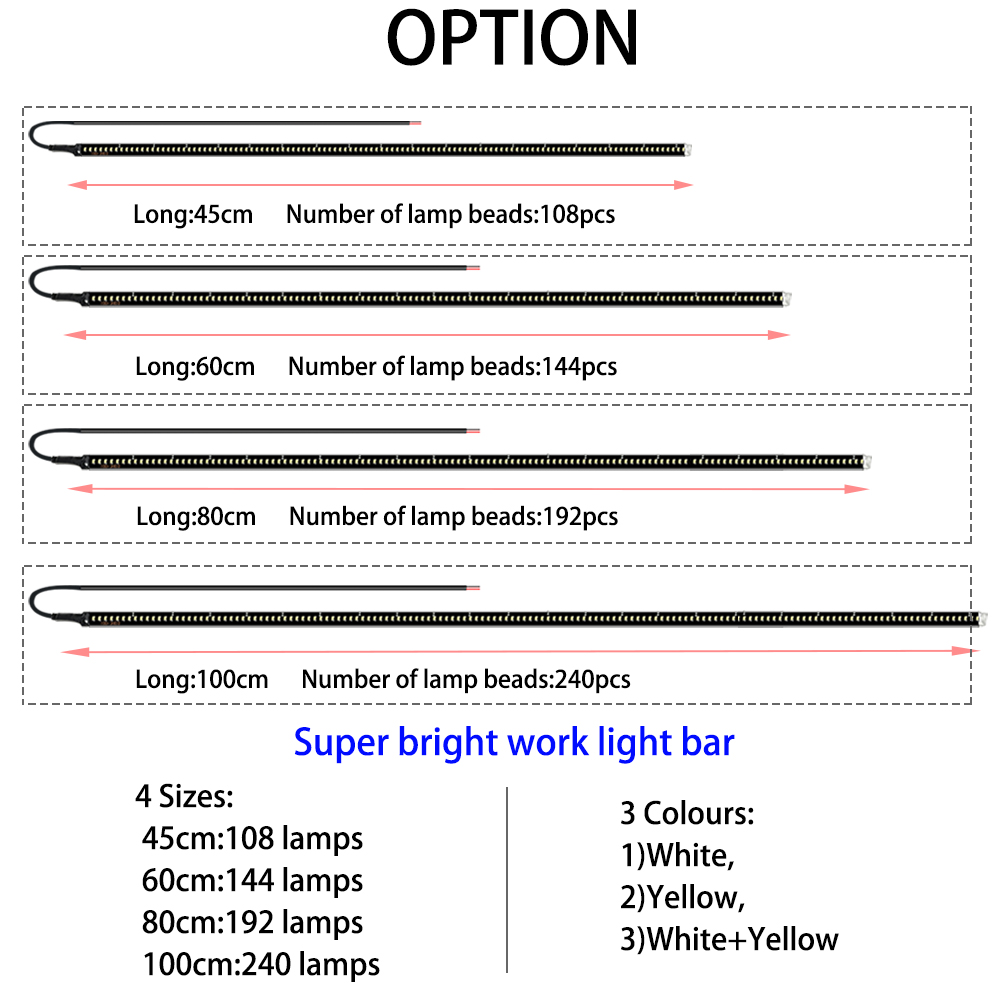 2pcs Car Side LED Light,17.8'' - đánh giá và giá Outdoor Camping Adventure Lamp