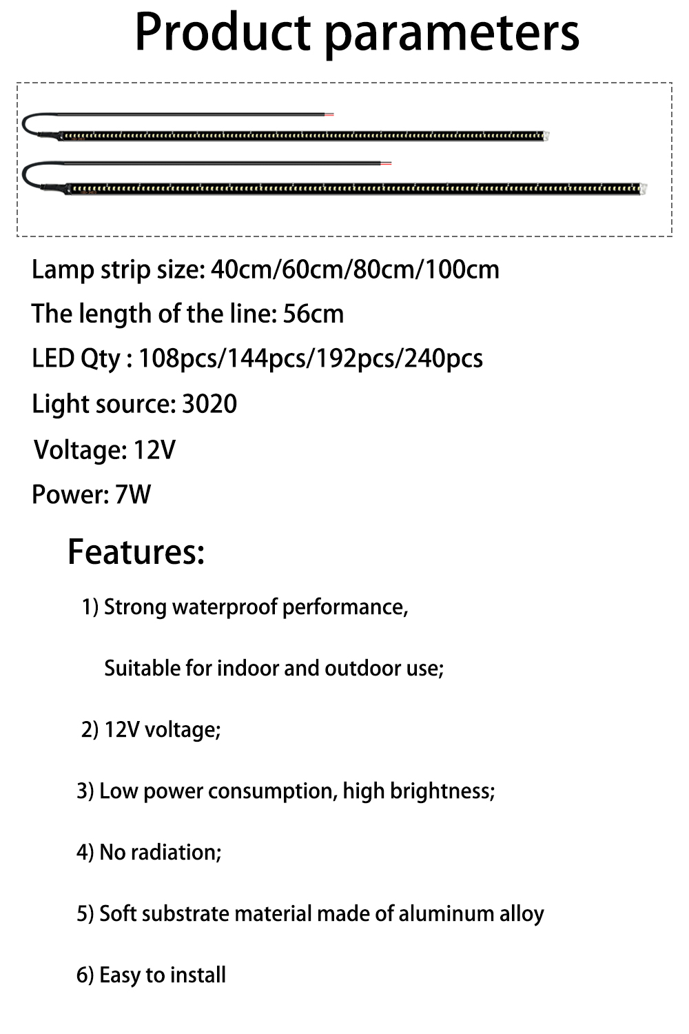 2pcs Car Side LED Light,17.8'' - đánh giá và giá Outdoor Camping Adventure Lamp