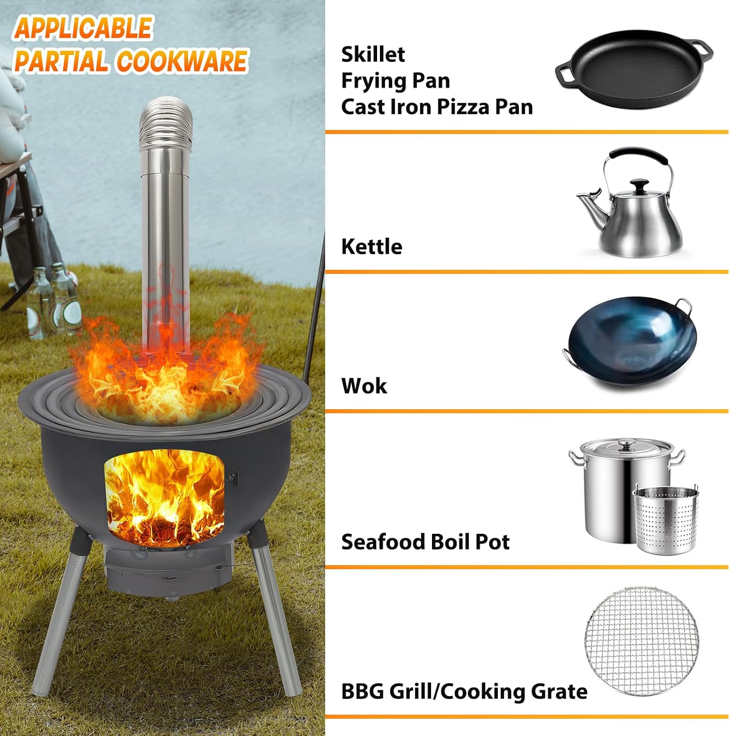 Portable Wood Burning Rocket S - đánh giá và giá Outdoor Camping Wood Burning Stove