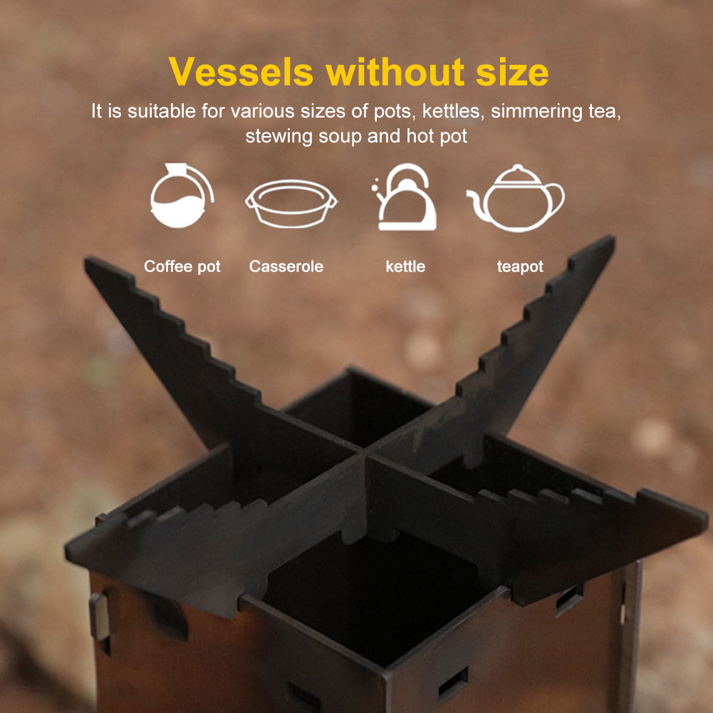 Cooking Stove Stainless Steel  - đánh giá và giá Outdoor Camping Wood Burning Stove