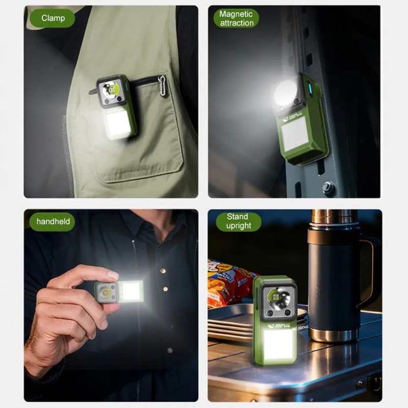 LED Magnetic Clamp Flashlight  - đánh giá và giá Outdoor Camping Adventure Lamp