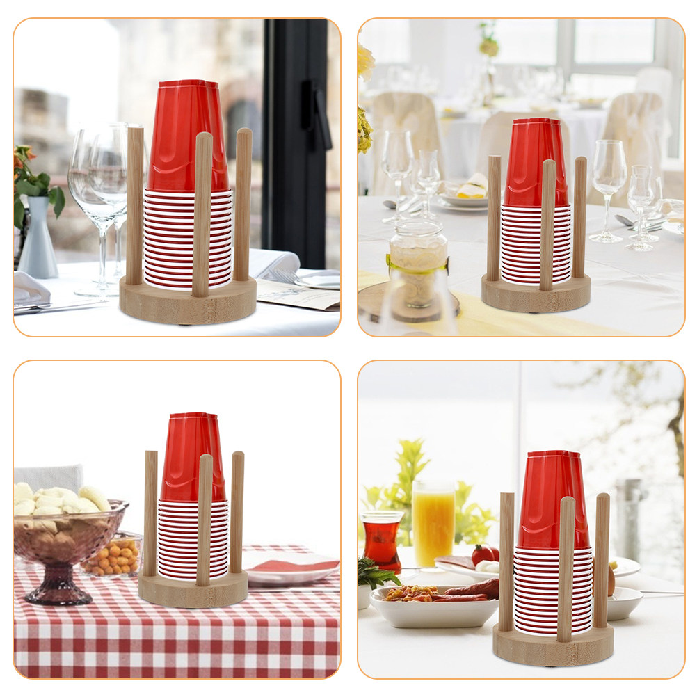 Compact Wooden Cup Holder for  - đánh giá và giá Outdoor Activities In Camping