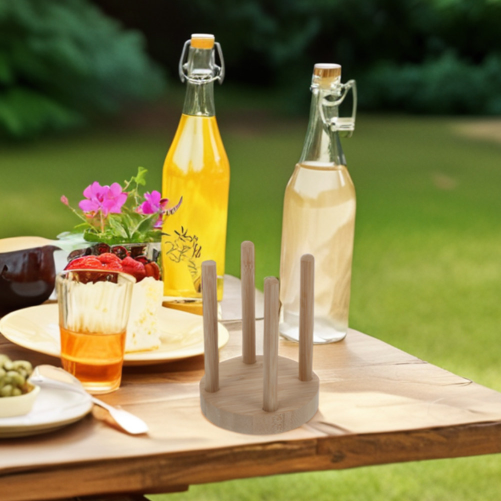 Compact Wooden Cup Holder for  - đánh giá và giá Outdoor Activities In Camping