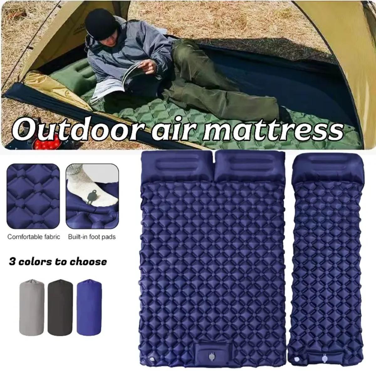 Single & Double Inflatable Air - đánh giá và giá Outdoor Camping Rug Waterproof