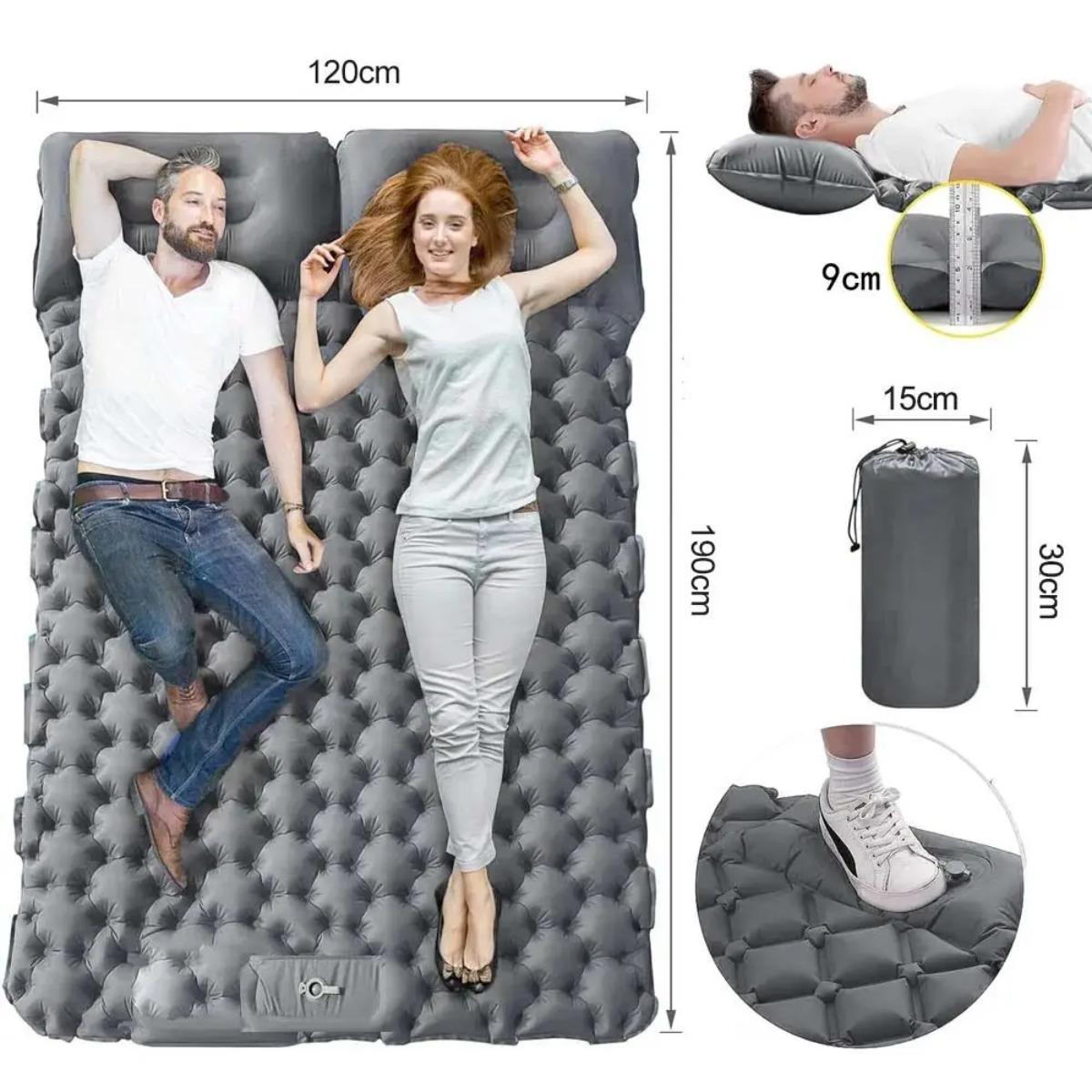 Single & Double Inflatable Air - đánh giá và giá Outdoor Camping Rug Waterproof