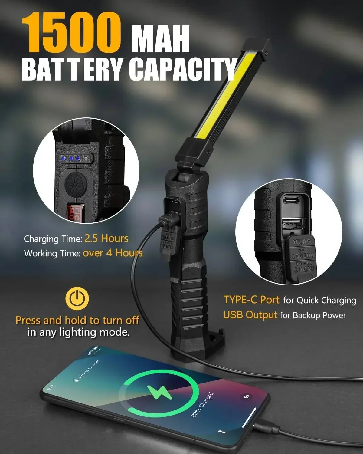 Powerful Fold Flashlight Type- - đánh giá và giá Outdoor Camping Adventure Lamp