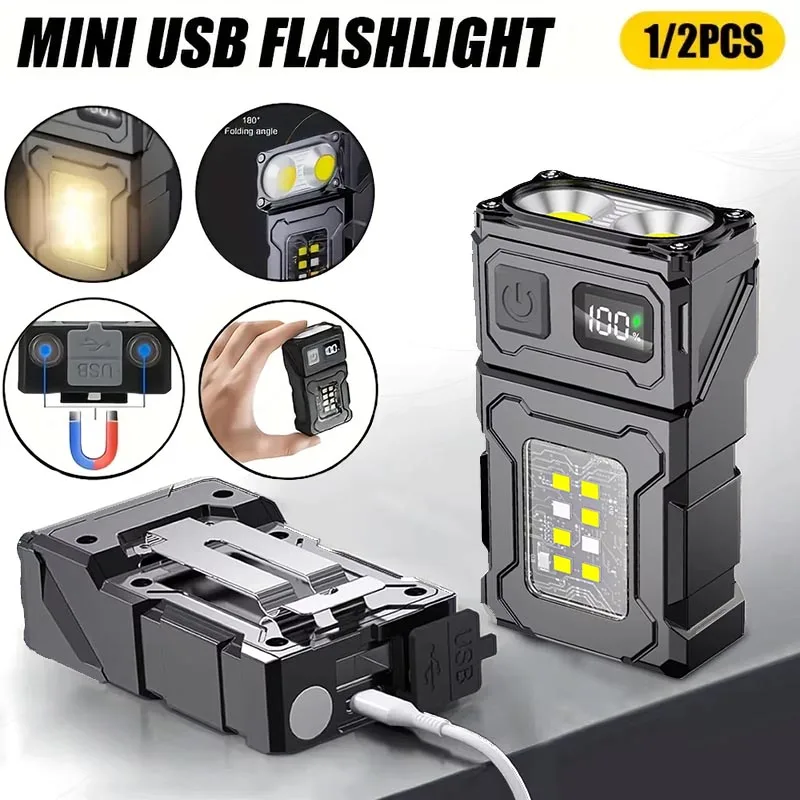 Portable LED COB Flashlight Re - đánh giá và giá Outdoor Camping Adventure Lamp