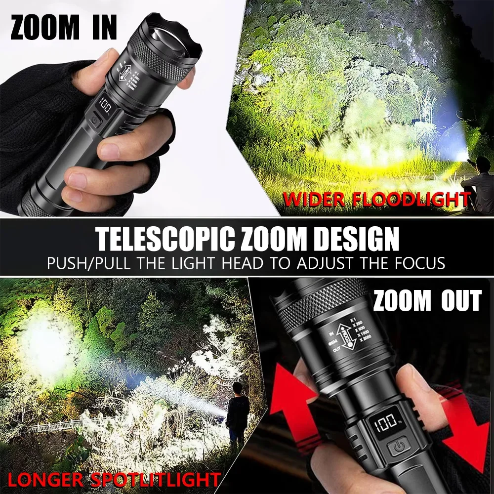 Rechargeable LED Flashlight Zo - đánh giá và giá Outdoor Camping Accessories